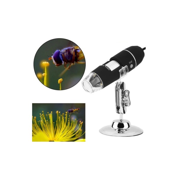 Nikula-1600X USB dijital mikroskop kamera endoskop 8LED büyüteç Metal standı