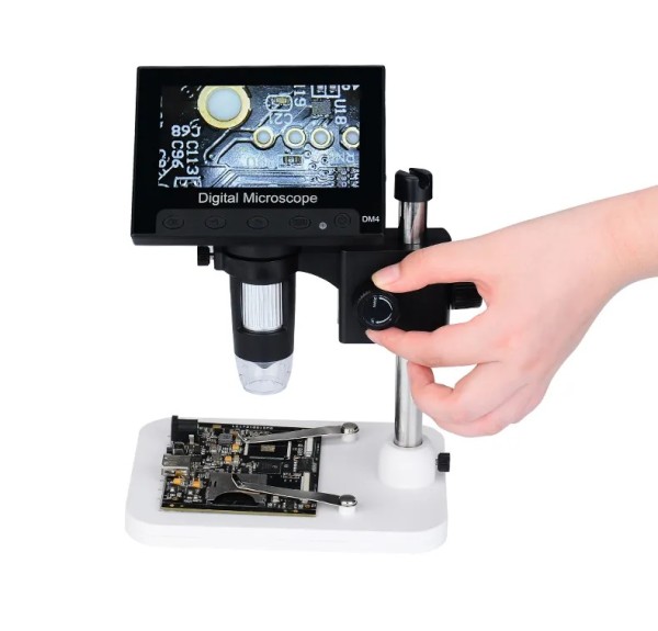 Nikula- 1000X 2.0MP USB dijital elektronik mikroskop 8 LCD ekran VGA büyüteç Dm4-s