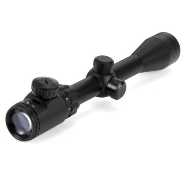 Spike 3-9x40 Zoomlu Çıft Işıklı Av Tüfeği Dürbünü Silah Montaj Kelepçeli