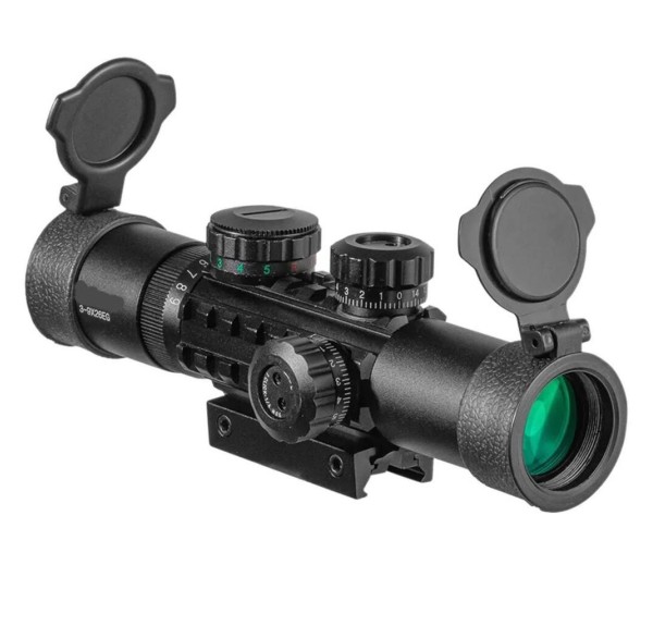 C3-9X26eg   Raylı Çift ışıklı Tüfek Dürbünü  11mm/22mm