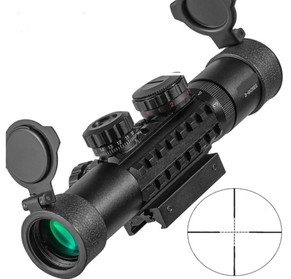 C3-9X26eg   Raylı Çift ışıklı Tüfek Dürbünü  11mm/22mm