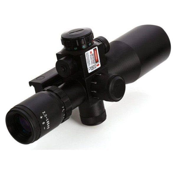 Spike Süper Zoomlu – Lazerli – Profesyonel Av Tüfeği Dürbünü 2.5-10X40/E
