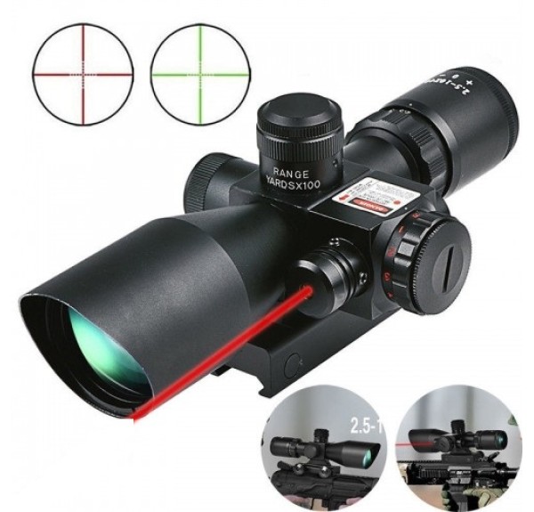 Spike Süper Zoomlu – Lazerli – Profesyonel Av Tüfeği Dürbünü 2.5-10X40/E