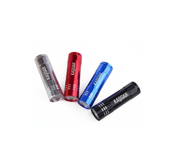 Süper Parlak 9 Ledli Metal Mini El Feneri
