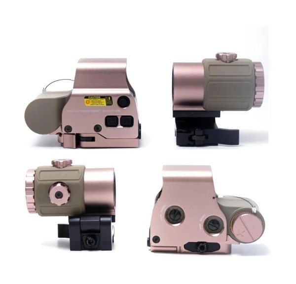 Nikula 558-G43 XPS2 Hedef İşaretleyici Red Dot - Holografik Nişangâh, 5x Büyütmeli Set Çöl Rengi