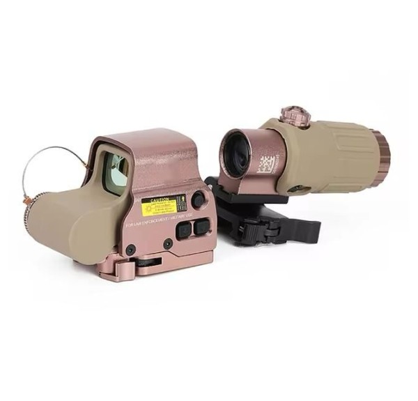 Nikula 558-G43 XPS2 Hedef İşaretleyici Red Dot - Holografik Nişangâh, 5x Büyütmeli Set Çöl Rengi