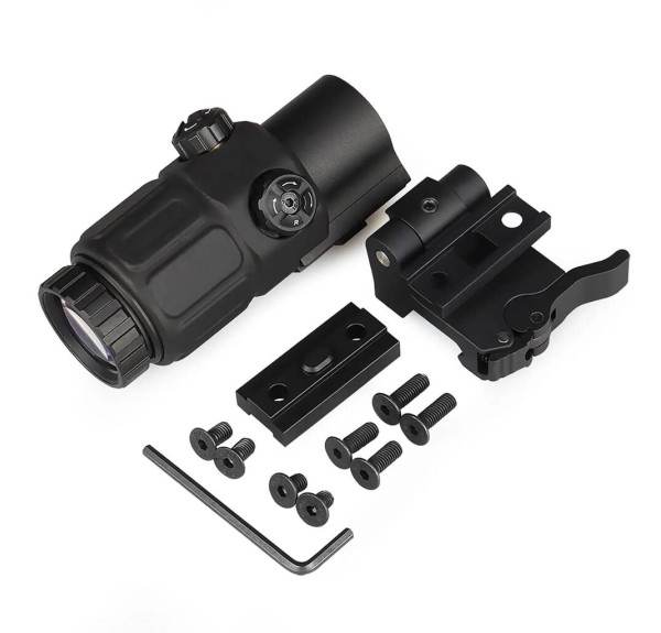 Nikula Magnifier 5x Yakınlaştırmalı Dürbün - 22mm Ray Uyumlu, Katlanır Yaylı Ayaklı