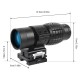 Nikula Magnifier 3x Yakınlaştırmalı Dürbün - 22mm Ray Uyumlu, Katlanır Yaylı Ayaklı