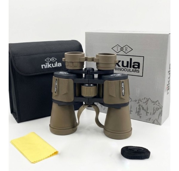Nikula 20×50 – Geniş ön Mercekli – 1000m/56m El Dürbünü – Çöl Rengi