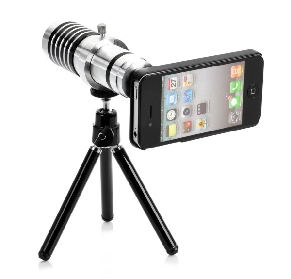 İphone5,5s,i̇phone4.4s Için Alüminyum 14x Optik Zoom Yakından Görüntü çekme Dürbün