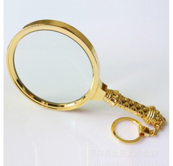Nikula-5x80mm Tüm Metal Altın Renklı Hediye Büyüteç, Optik Lensler Ile çinko Alaşım Metal çerçeve