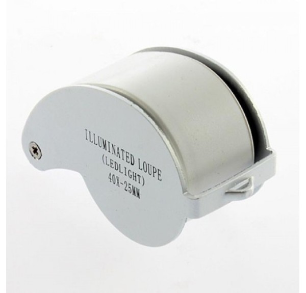 Nikula-Mini 40x25mm Takı Büyüteç, Cep Büyüteç, Teftiş, Elmas Pullar, Madeni Kontrol Lup Mg21011