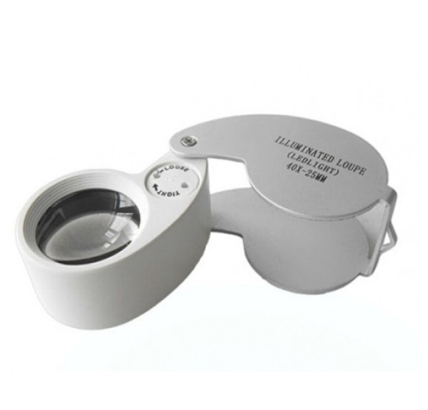 Nikula-Mini 40x25mm Takı Büyüteç, Cep Büyüteç, Teftiş, Elmas Pullar, Madeni Kontrol Lup Mg21011