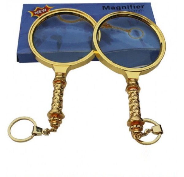 Nikula-5x90mm Tüm Metal Altın Renkli, Hediye Büyüteç,optik Lensler Ile çinko Alaşım Metal çerçeve