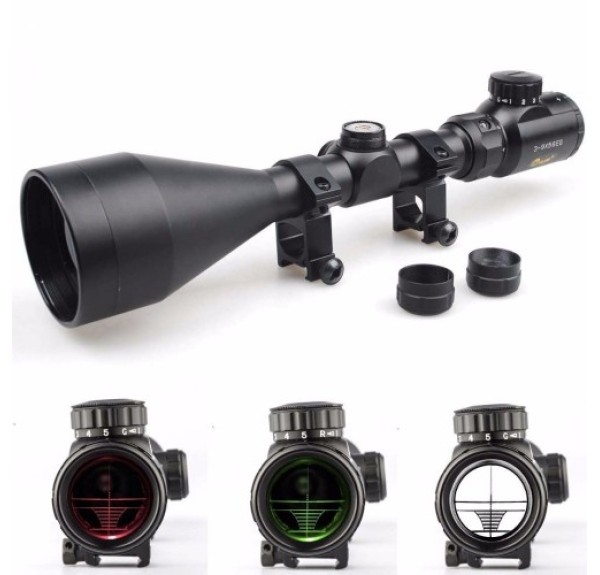 Tr-nikula 3-9x56eg Tüfek Dürbünü çift Işık Kırmızı,yeşil Kaynaklı Zoomlu