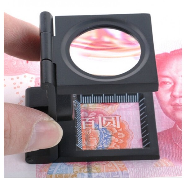 Nikula-25x25 Mm Full çelik Kaplı Katlamalı Büyüteç Th-9005b