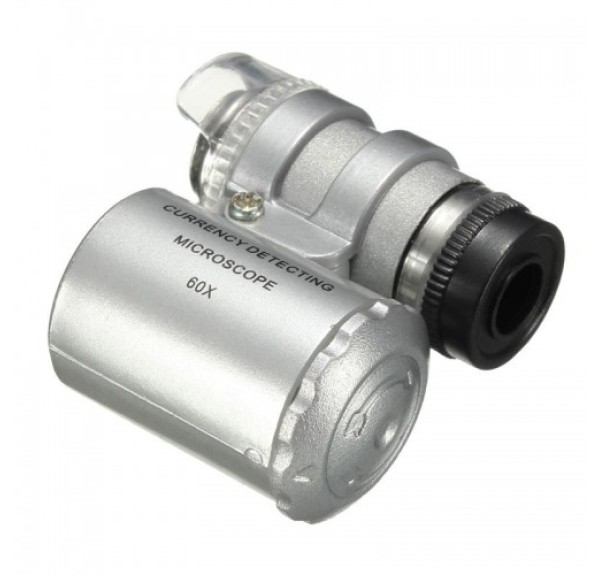Nikula-Iphone5 Için Uyumlu Kapaklı Lens Mikroskop Taşınabilir Mini Cep Boyutu Led Mikroskop No.9882-ip5ii