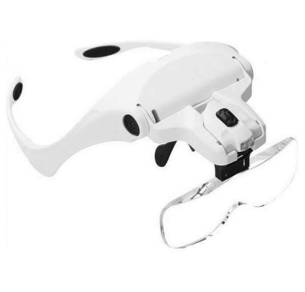 Nikula-5 Lens 1.0x-3.5x, 2led Işıklı  Ile Ayarlanabilir Gözlük Büyüteç9892B2
