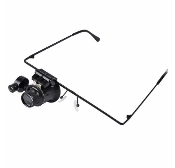 Nikula-Gözlük Model 20x16mm Optik Lens Led ışık Monoküler Büyüteç