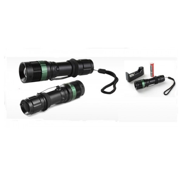 Power Style 500 Lumen 600 Metre ışık Uzantılı Zoomlu şarjlı El Feneri 6109