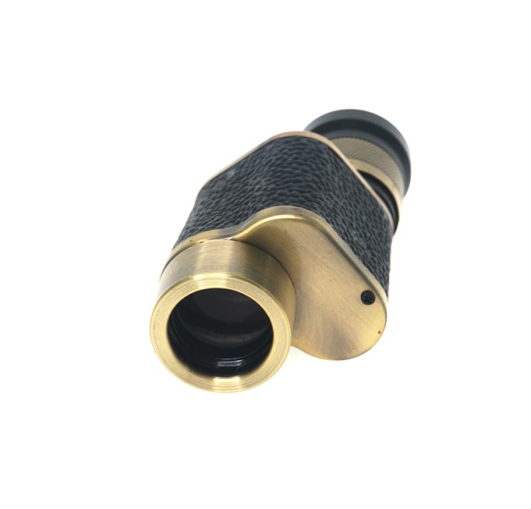 6x24  Baıgısh, Askeri Tarzi Pirinç Ve Deri Kaplamalı, Deri çantalı Monocular Dürbün Sarı