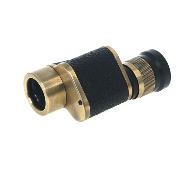 6x24  Baıgısh, Askeri Tarzi Pirinç Ve Deri Kaplamalı, Deri çantalı Monocular Dürbün Sarı
