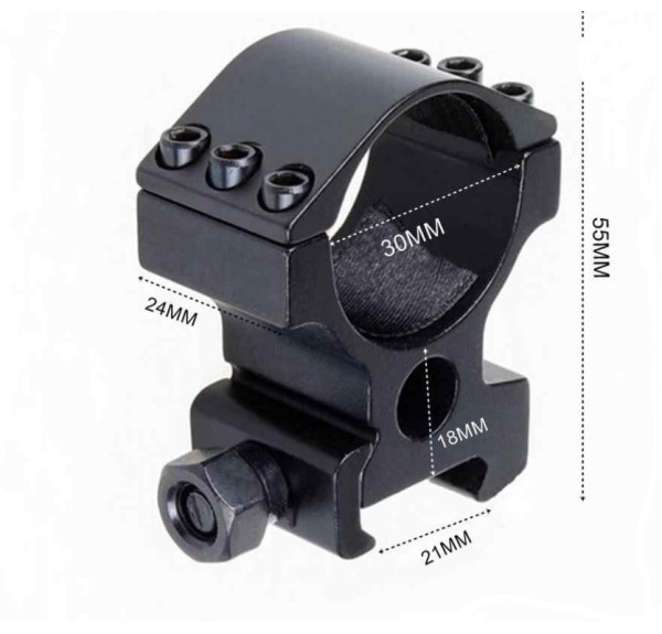 Nikula-30mm/21mm Tüfek Için Lazer,fener Bağlama Aparatı