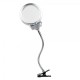 Nikula-2.5X130 MM 5X24 MM LED Aydınlatmalı Büyüteç,Masa üstü Metal Hortum Mandallı-MG15124-C
