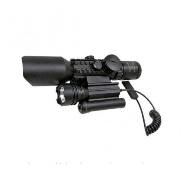 3-10x42 Nikula Zoomlu Av Tüfeği Dürbünü Tüfek Lazeri Zenon Fenerli M9