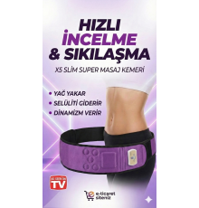 Super Slim 5 motorlu Titreşimli Masaj Kemeri Göbek Eritme Aleti