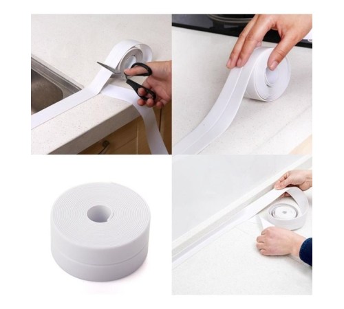 Beyaz Su Sızdırmaz Lavabo Kenar Bandı 3 metre