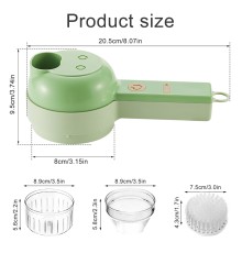 USB Şarj Edilebilir Elektrikli Sebze Doğrayıcı