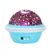 Gezegen Görünümlü Ay Yıldızlı Gece Lambası