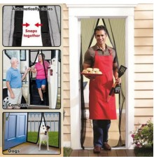 Mıknatıslı Kapı Sinekliği Magic Mesh Siyah