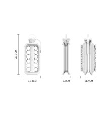 Buz Topu Kalıp 2 In 1 Buz Küpü Maker Su Şişesi