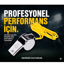 Metal Ipli Hakem ve Deprem Düdüğü (24'lü)