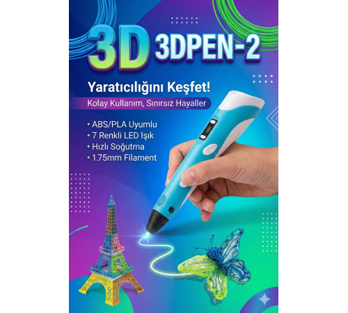 Üç Boyutlu Yazıcı 3D Kalem Pen Printer