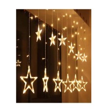 138 Ledli Yıldız Perde Işık 3 Metre