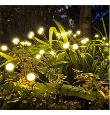 6 Led'li Güneş Enerjili Bahçe Çiti Aydınlatma Lamba (sarı)