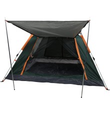 Tam Otomatik Su Ve Rüzgar Geçirmez Gölgelikli Tenteli 4 Kişilik Kamp Çadırı 215*215*145cm