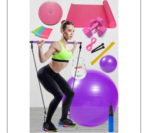 Squat Pilates Studio Evde Spor Egzersiz Çubuğu Squat Pilates Barı