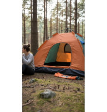 Otomatik Kurulumlu Kamp Çadırı 3 Kişilik (200x150x110)