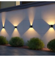 2 Adet Modern Solar Çift Taraflı Aplik Güneş Enerjili Aydınlatma Dekorasyon Duvar Lamba