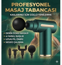 4 Başlıklı 6 Kademeli Titreşimli Şarjlı Mini Masaj Aleti