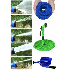 22.5 Metre Uzayan Bahçe Sulama Araç Yıkama Hortumu 7 Kademeli Başlık Tabanca