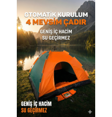 Otomatik Kurulumlu Kamp Çadırı 6 Kişilik (220x250x150)cm